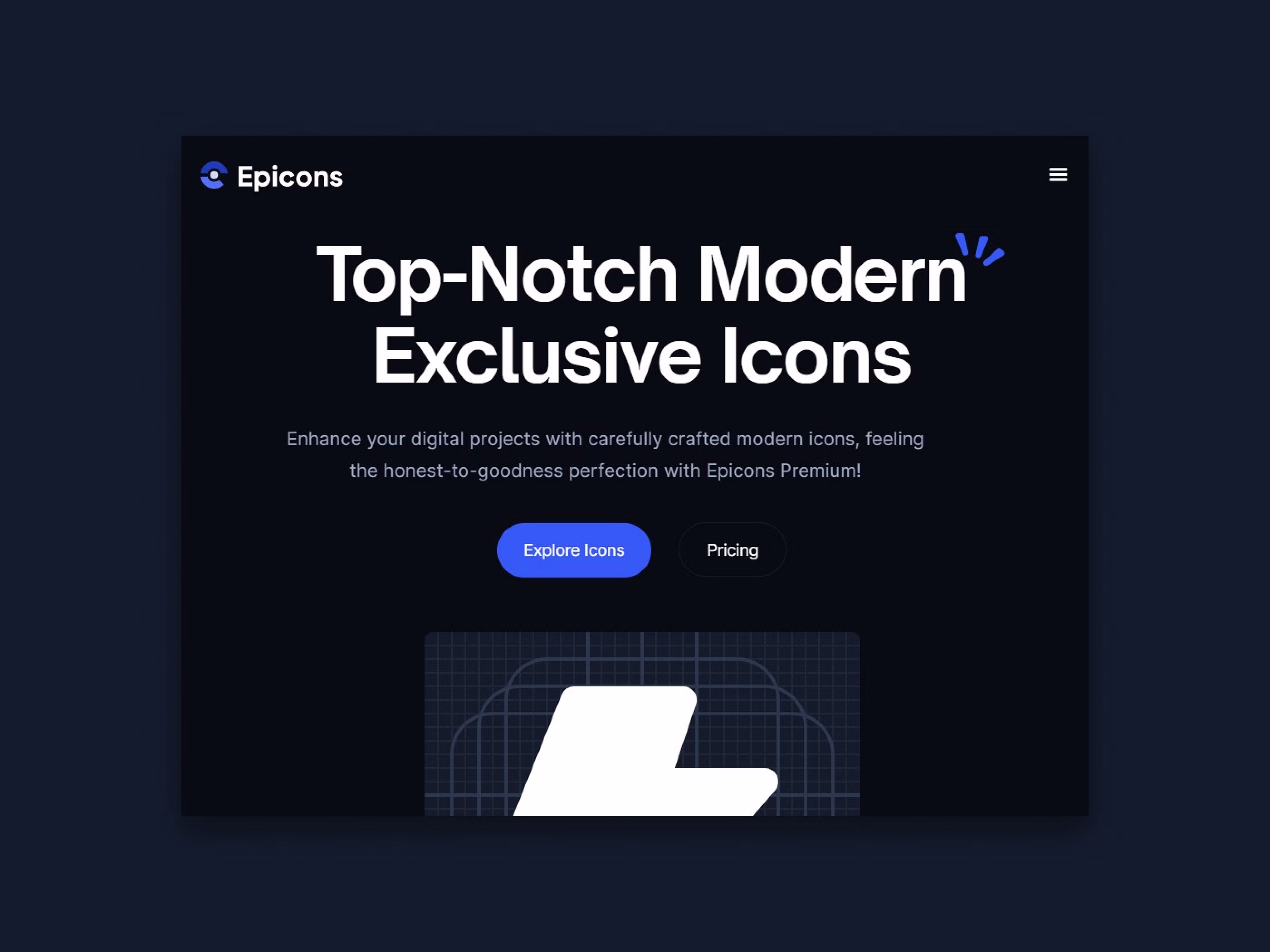 Brand logo for external website's link