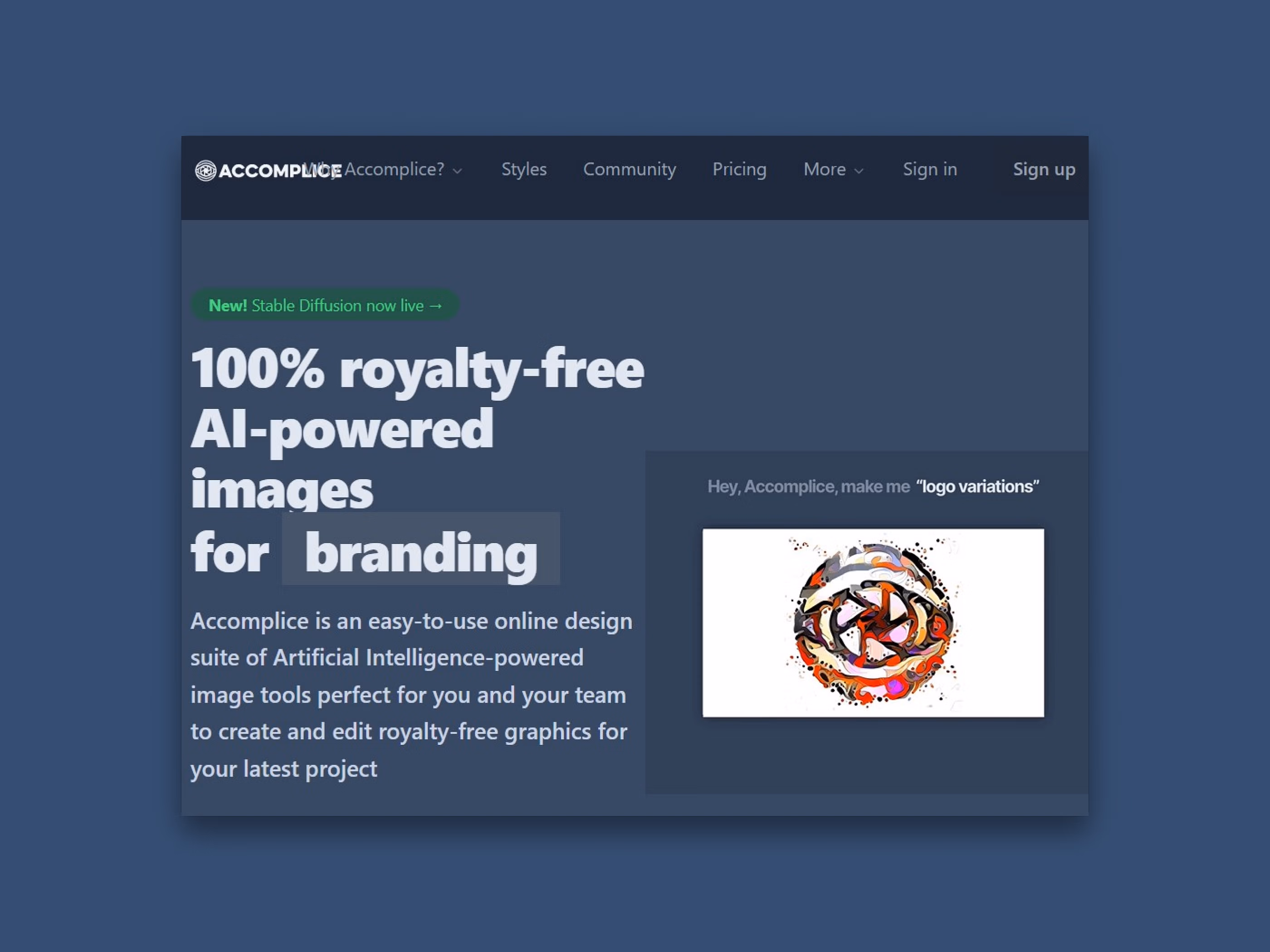 Brand logo for external website's link