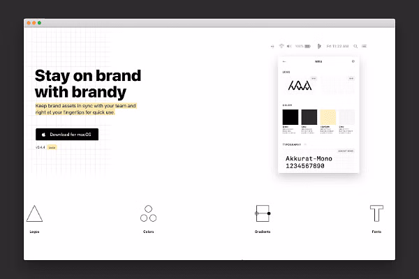 Brand logo for external website's link