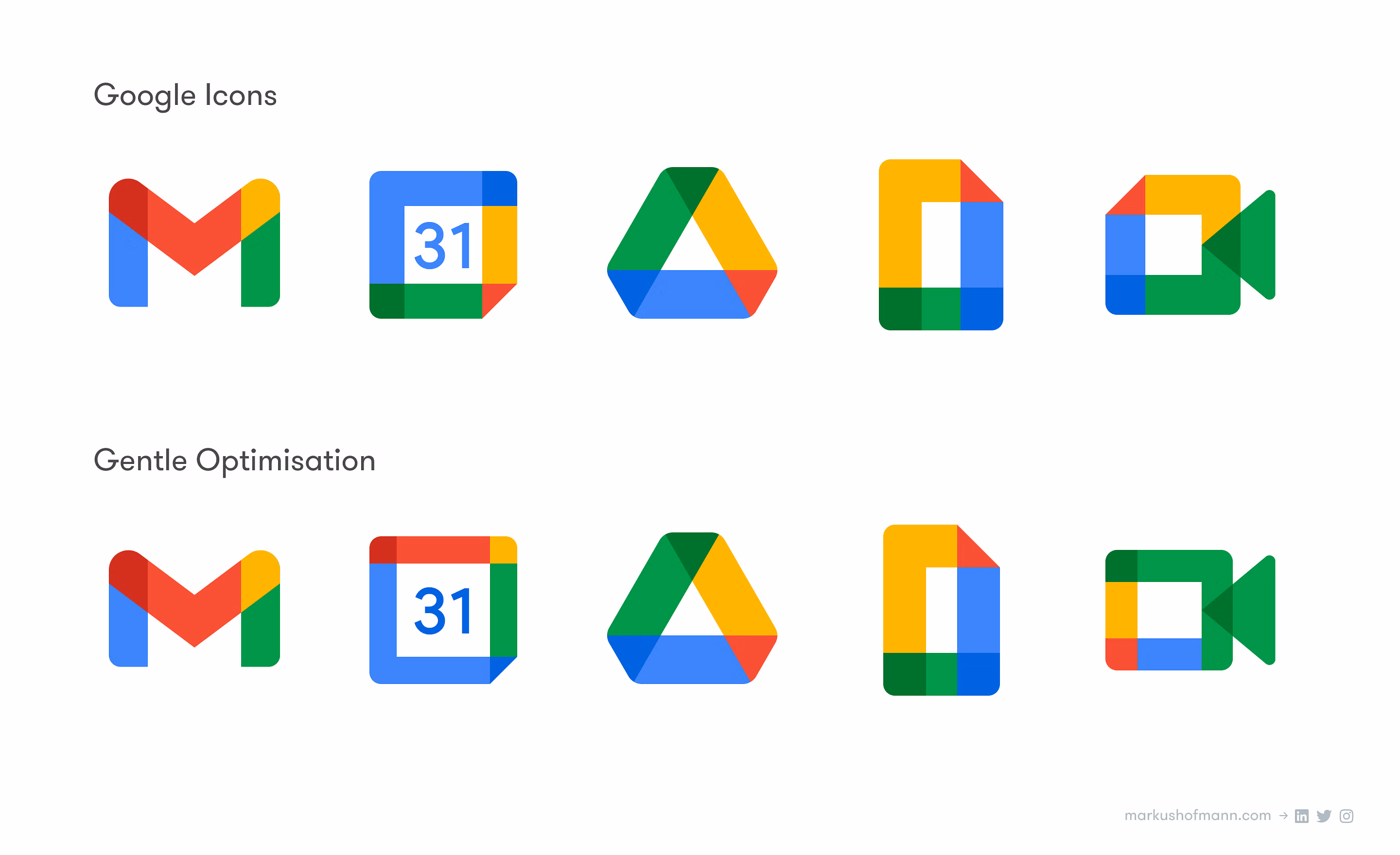 Why Google’s new app logos are pretty (&) bad